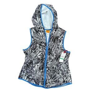 Ruby‎ Rd. Womens NWT Cinch Waist Vest Size L Hooded Lightweight Pockets New